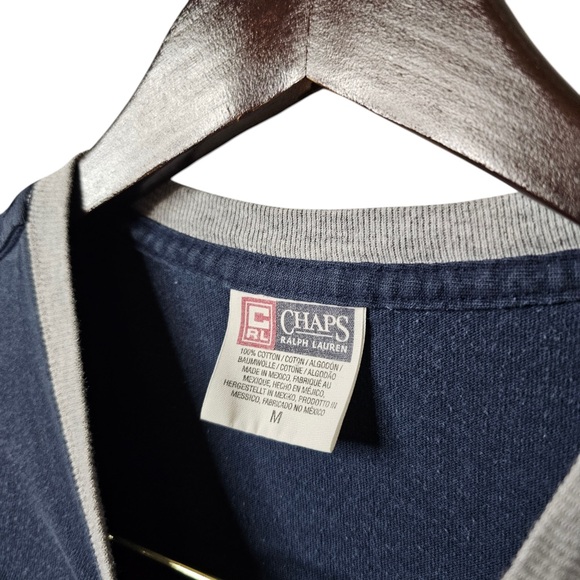 Vintage Chaps Ralph Lauren Graphic Retro Short Sleeve Tee Shirt Men’s Medium - Picture 3 of 4